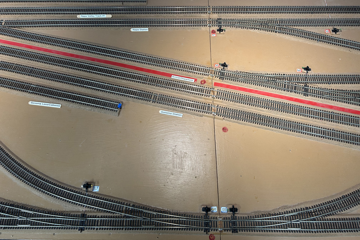 Railroad yard and track names.